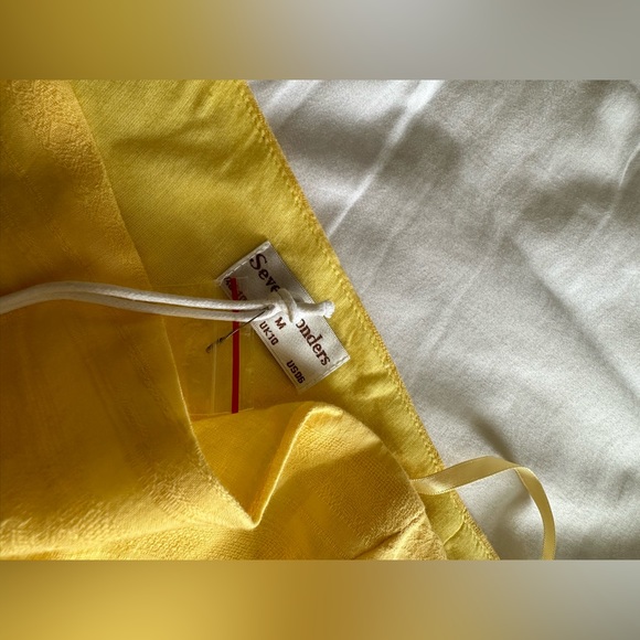 Runaway The Label Yellow One Shoulder Cut-out Ruffle Mini Dress - Picture 2 of 4